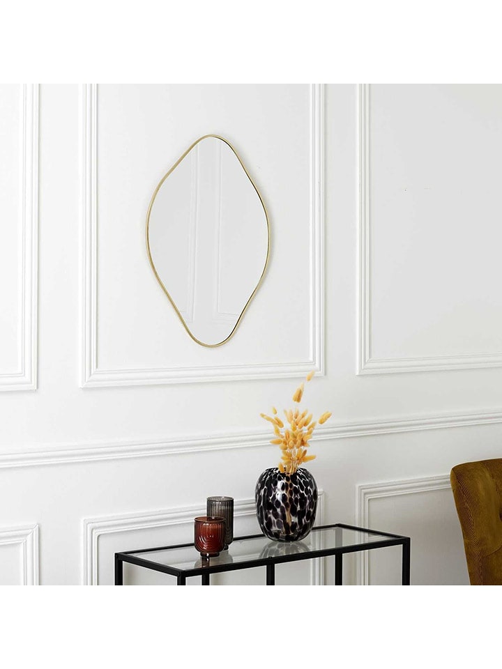 Rétro Chic Lustro ścienne w kolorze złotym - 44 x 60 cm rozmiar: onesize