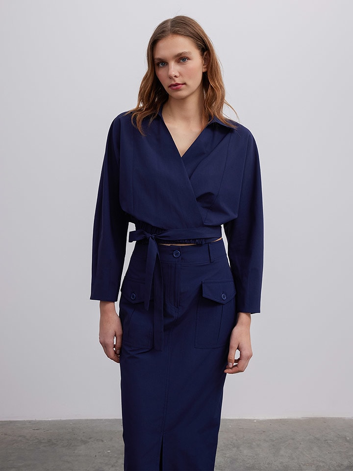 BGN Bluzka w kolorze granatowym rozmiar: 40