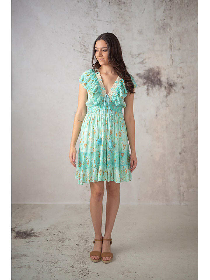 Lula Natura Sukienka w kolorze turkusowym rozmiar: onesize