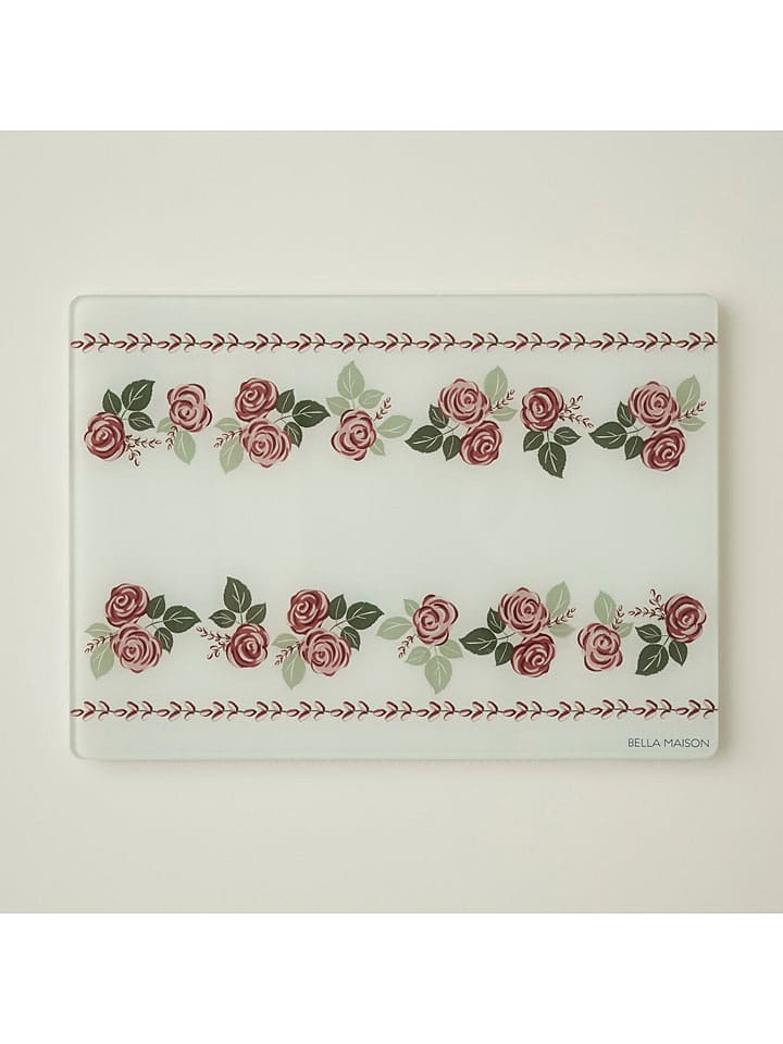 BELLA MAISON Deska "Rose" w kolorze kremowo-szaroróżowym do krojenia - 35 x 25 cm rozmiar: onesize