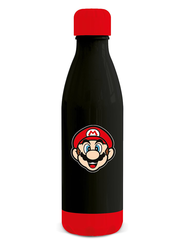 Super Mario Butelka "Super Mario" w kolorze czarno-czerwonym - 660 ml rozmiar: onesize