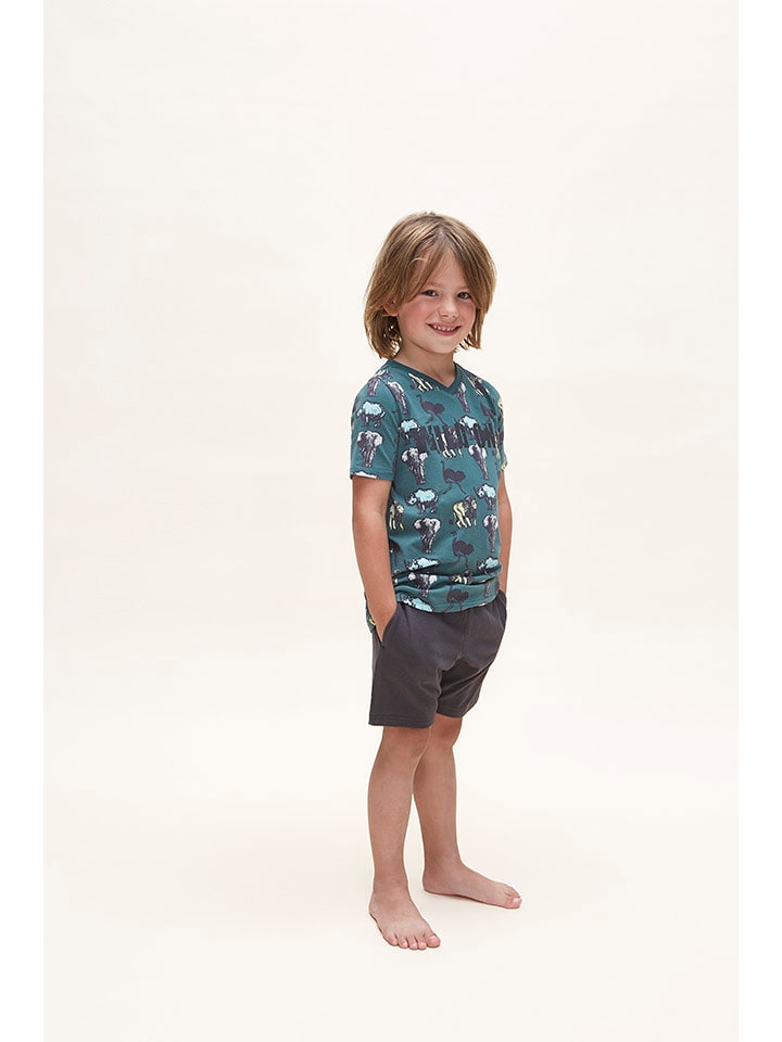 Charlie Choe Piżama "Wild Wilderness" w kolorze zielonym rozmiar: 74/80