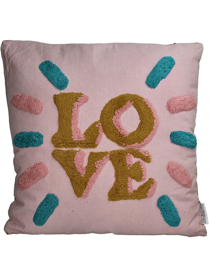 Kersten Poduszka "Love" w kolorze jasnoróżowym - 45 x 45 cm rozmiar: onesize