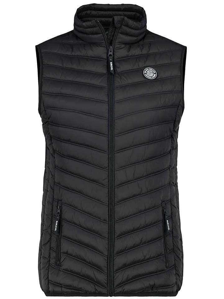 Sublevel Kamizelka pikowana w kolorze czarnym rozmiar: L