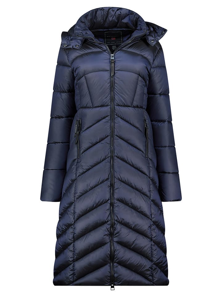 Geographical Norway Płaszcz pikowany "Blanche" w kolorze granatowym rozmiar: XXL