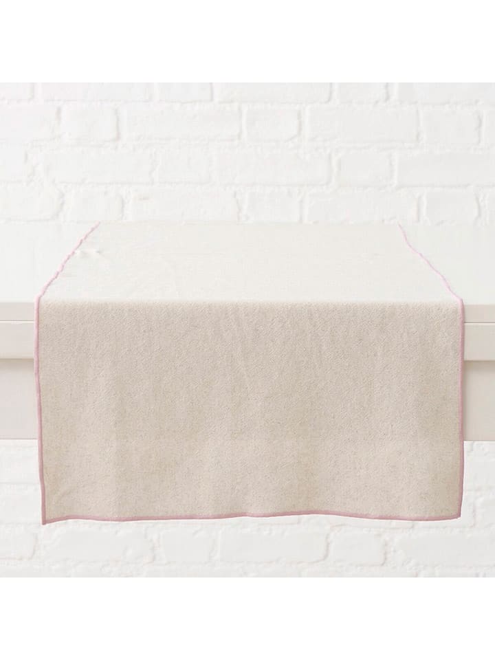 Boltze Bieżnik "Janea" w kolorze kremowo-jasnoróżowym - 140 x 40 cm rozmiar: onesize