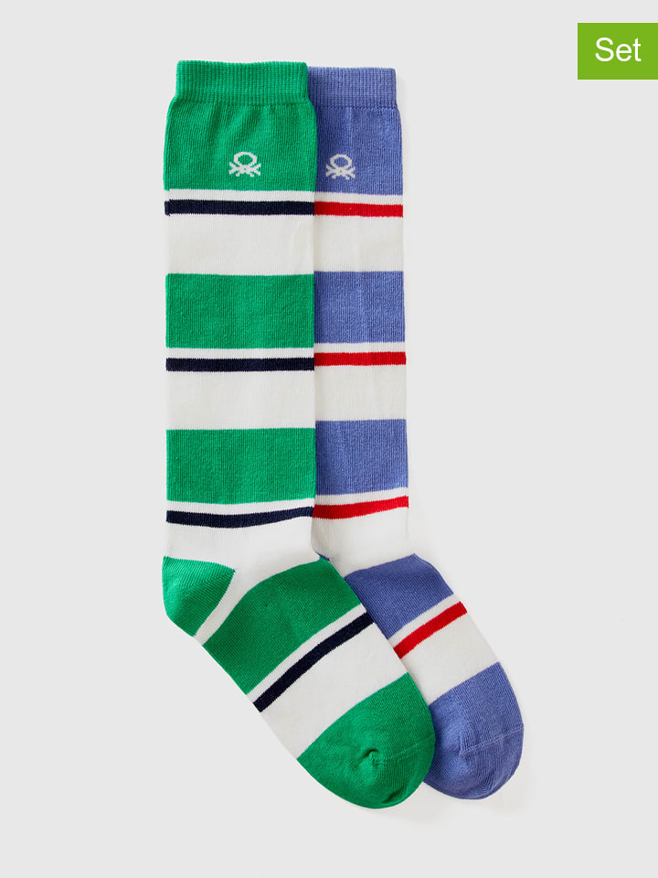 Benetton Skarpety (2 pary) ze wzorem rozmiar: 20-24