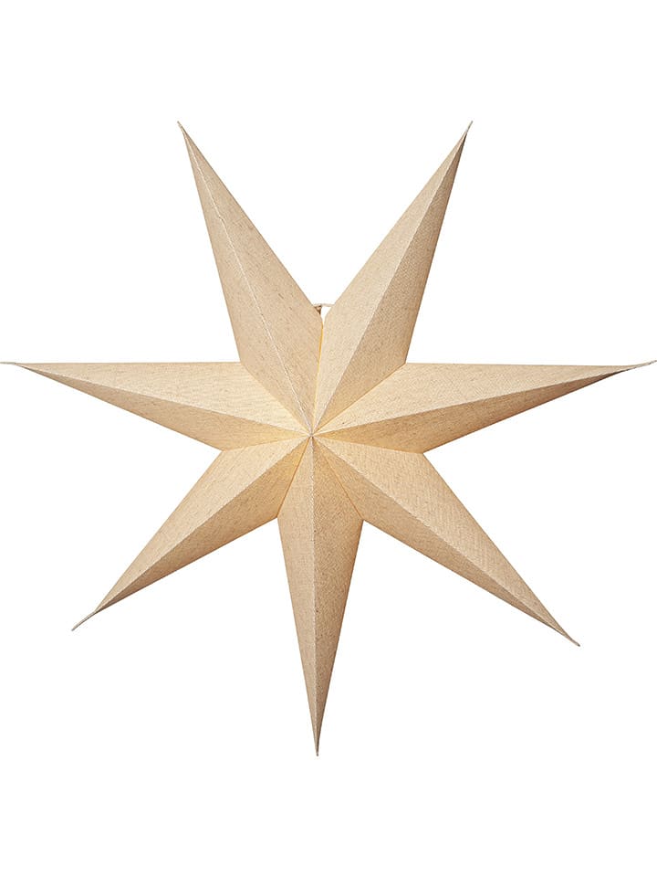 STAR Trading Gwiazda papierowa "Cotton" w kolorze beżowym - Ø 60 cm rozmiar: onesize