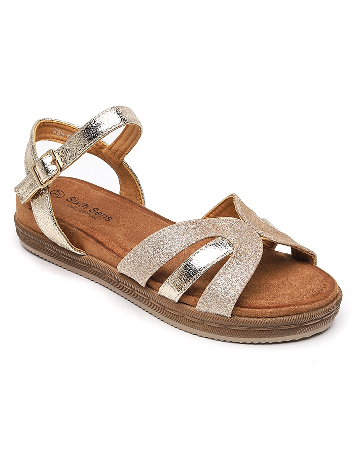 Sixth Sens Sandały w kolorze złotym rozmiar: 41