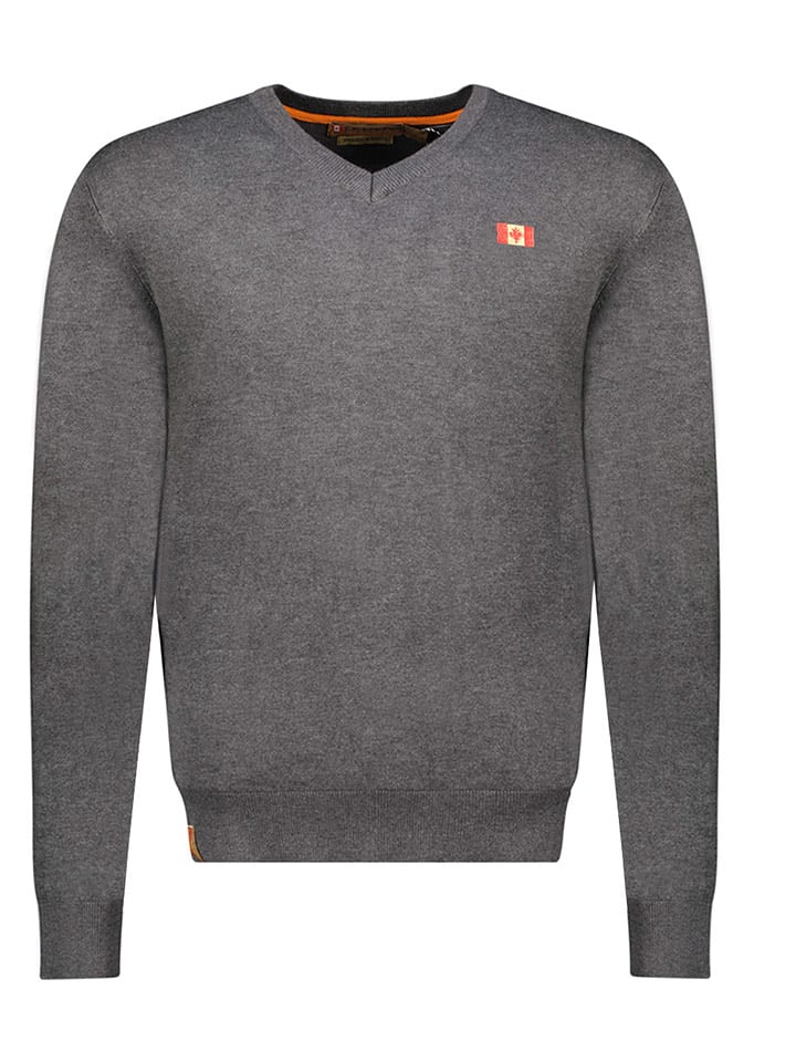 Canadian Peak Sweter "Felineak" w kolorze szarym rozmiar: 3XL