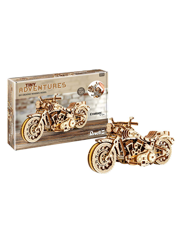 Revell 168-częściowe puzzle 3D "Tiny Adventures - Cruiser V-Twin" - 12+ rozmiar: onesize