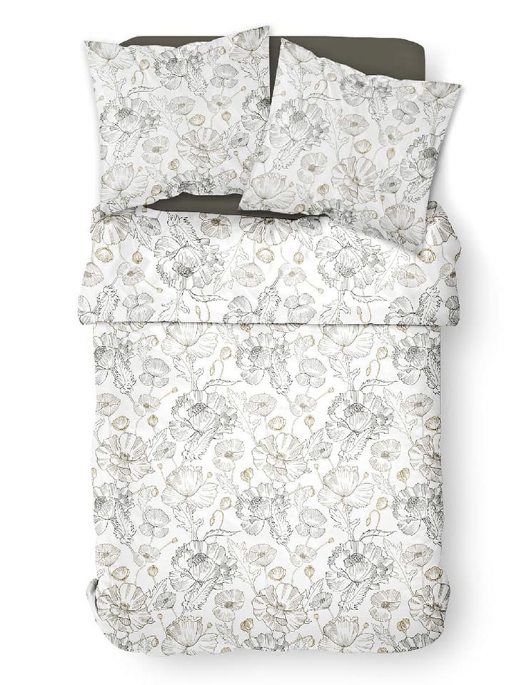 Today Komplet pościeli "Sunshine" w kolorze oliwkowo-biało-jasnobrązowym rozmiar: 135x200 cm