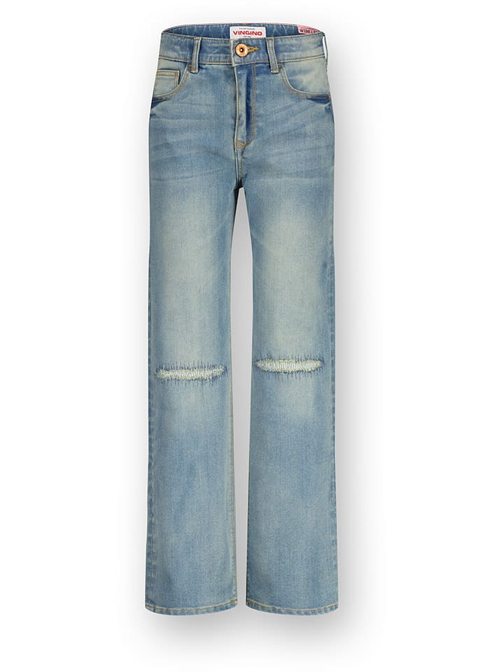 Vingino Dżinsy - Wide leg - w kolorze błękitnym rozmiar: 140