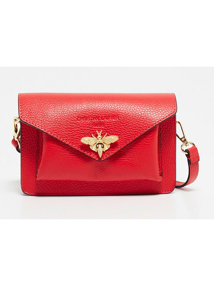 Christian Laurier Skórzana torebka "Roxane" w kolorze czerwonym - 20 x 12 x 5,5 cm rozmiar: onesize