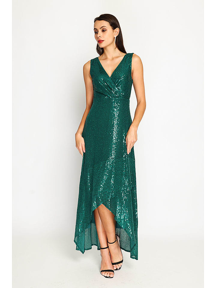 ASSUILI Sukienka w kolorze zielonym rozmiar: 42