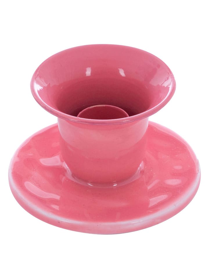 Overbeck and Friends Świecznik "Belle" w kolorze jasnoróżowym - 4,8 x Ø 8,2 cm rozmiar: onesize