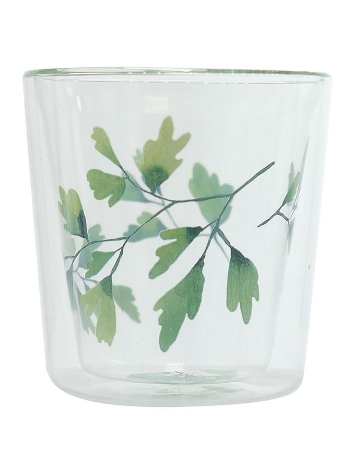 Eigenart Szklanka "Ginkgo" w kolorze zielonym do herbaty - 250 ml rozmiar: onesize