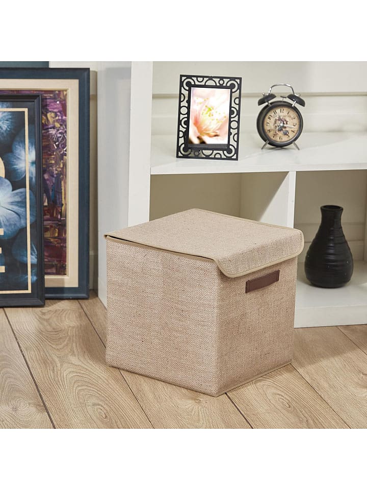ABERTO DESIGN Pudełko w kolorze beżowym - 30 x 30 x 30 cm rozmiar: onesize