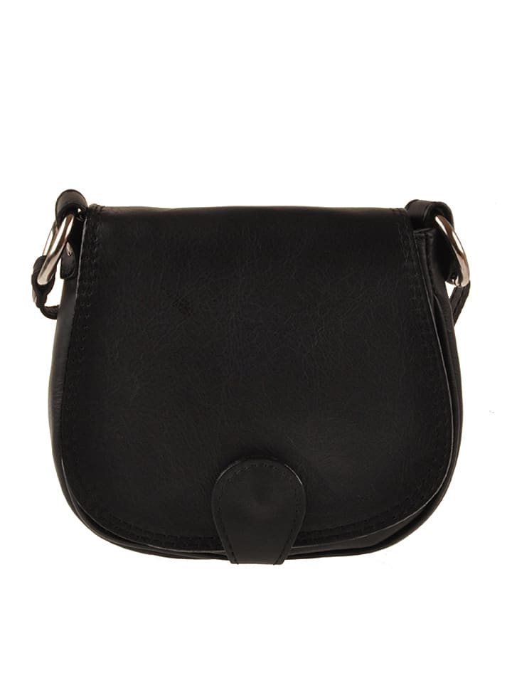 ORE10 Skórzana torebka w kolorze czarnym - 17 x 19 x 6 cm rozmiar: onesize