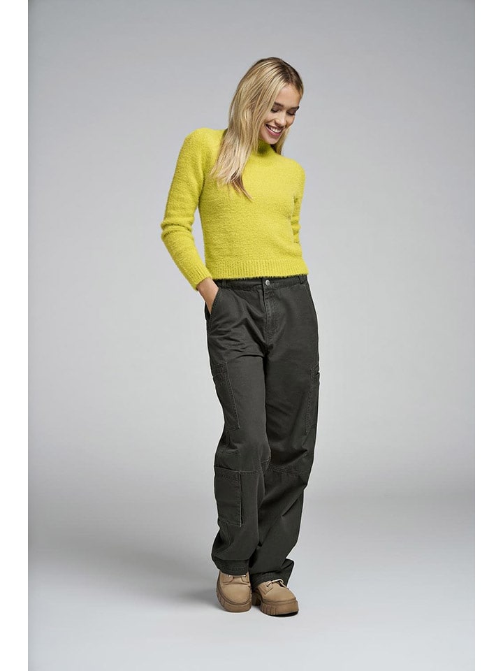 ONLY Sweter w kolorze zielonym rozmiar: XS