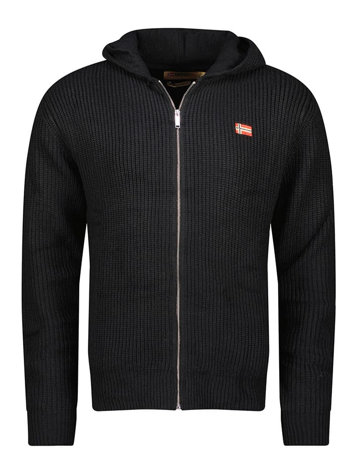 Geographical Norway Kardigan "Flexibus" w kolorze czarnym rozmiar: 3XL