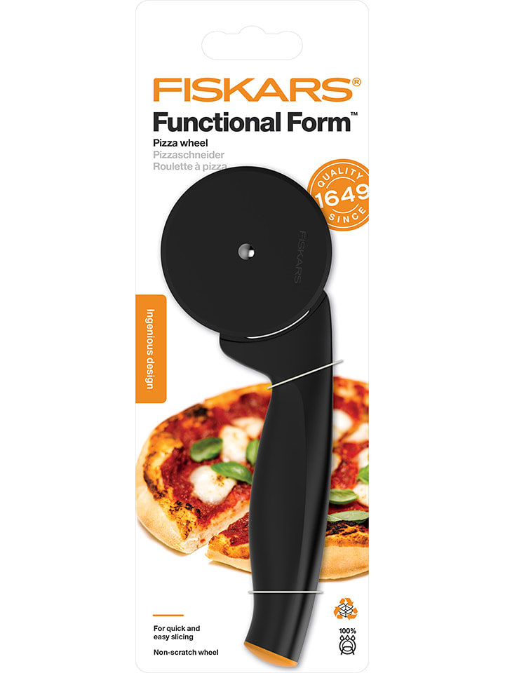 Fiskars Krajalnica "Functional Form" w kolorze czarnym do pizzy - dł. 18,8 cm rozmiar: onesize