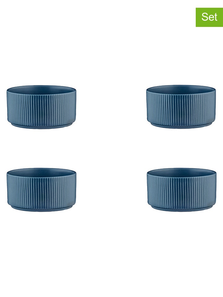 Björn Miski (4 szt.) "Scandi" w kolorze granatowym do serwowania - Ø 12 cm rozmiar: onesize