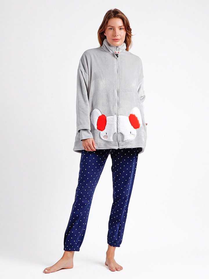 admas Kurtka polarowa w kolorze jasnoszarym rozmiar: L