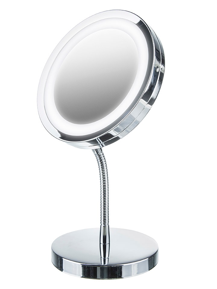 Adler Lustro łazienkowe LED "AD 2159" w kolorze srebrnym - Ø 15 cm rozmiar: onesize