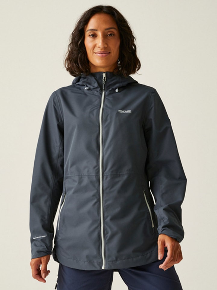 Regatta Kurtka przeciwdeszczowa "Hamara IV" w kolorze antracytowym rozmiar: 38