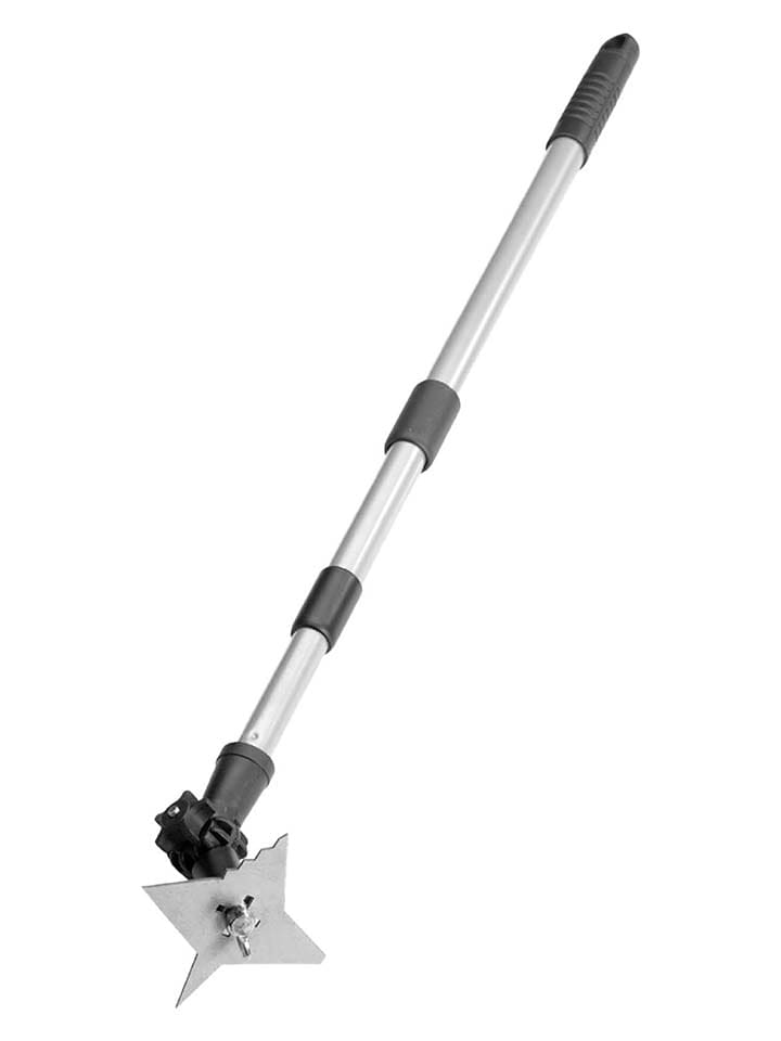Wenko 4-zębowy skrobak w kolorze czarno-srebrnym do fug - Ø 10 cm rozmiar: onesize