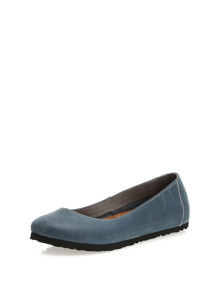 Comfortfusse Skórzane baleriny w kolorze granatowym rozmiar: 37