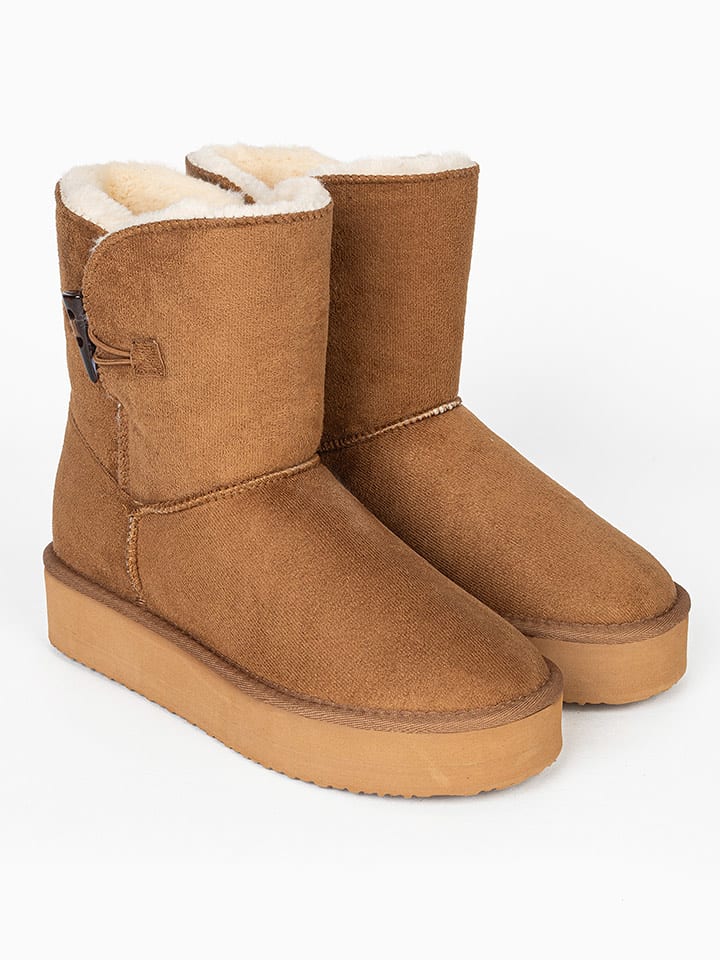 Blackfield Botki zimowe "Anais" w kolorze jasnobrązowym rozmiar: 41