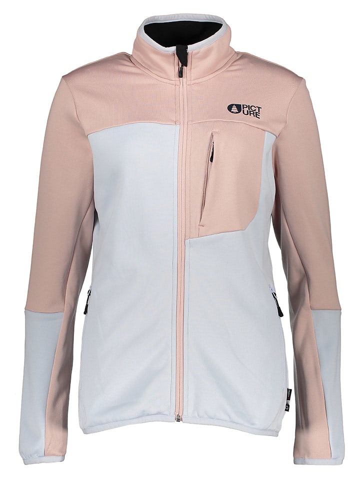 PICTURE Kurtka polarowa "Rommana" w kolorze szaro-jasnoróżowym rozmiar: XS