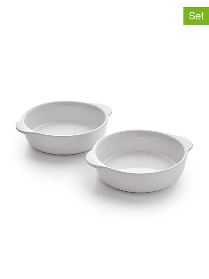 Sauter Naczynia żaroodporne (2 szt.) w kolorze białym - Ø 15 cm rozmiar: onesize