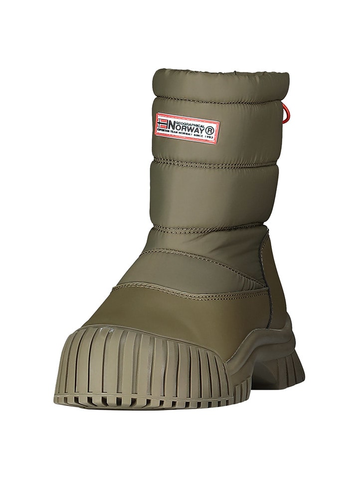 Geographical Norway Kozaki zimowe "Opluie" w kolorze khaki rozmiar: 39