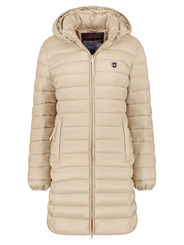 ANAPURNA Płaszcz pikowany "Akitalana" w kolorze beżowym rozmiar: S