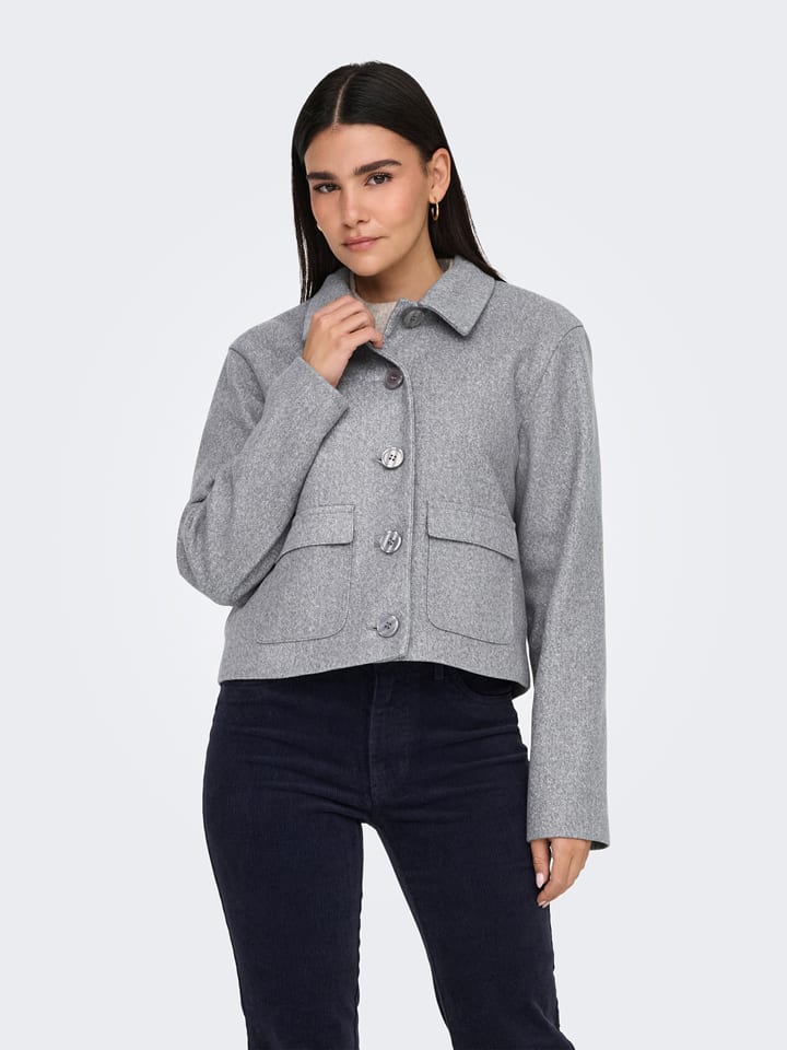 JDY Kurtka przejściowa w kolorze szarym rozmiar: L