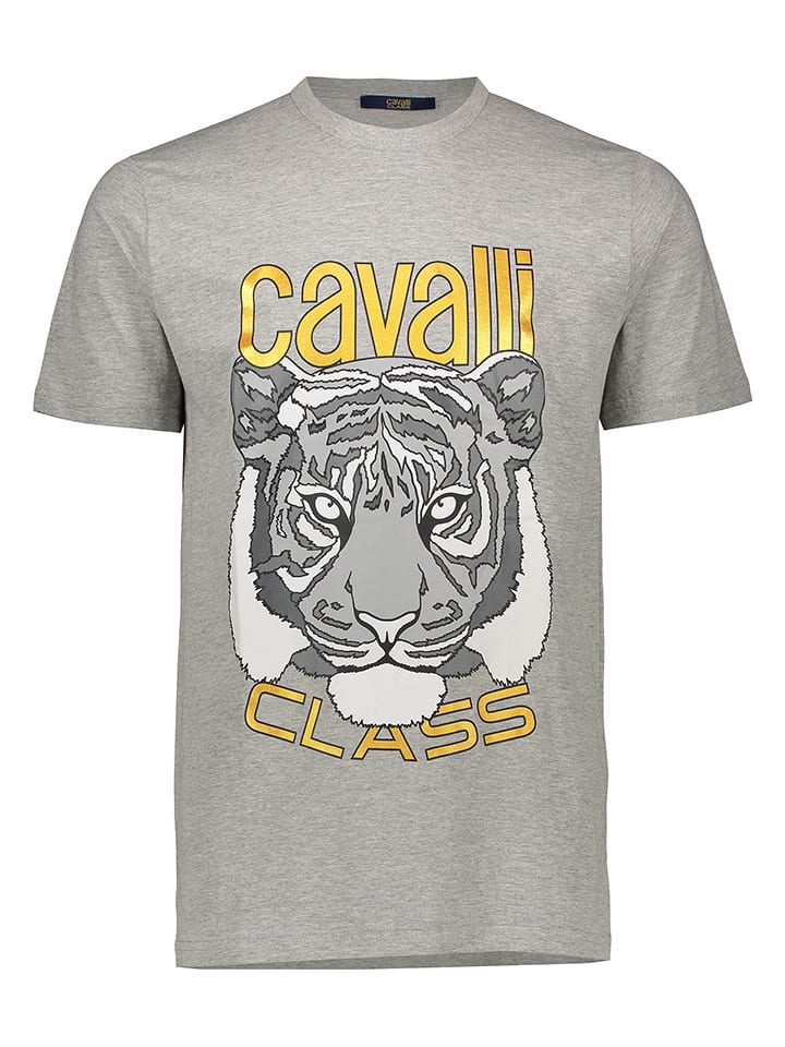 cavalli CLASS Koszulka w kolorze szarym rozmiar: XL