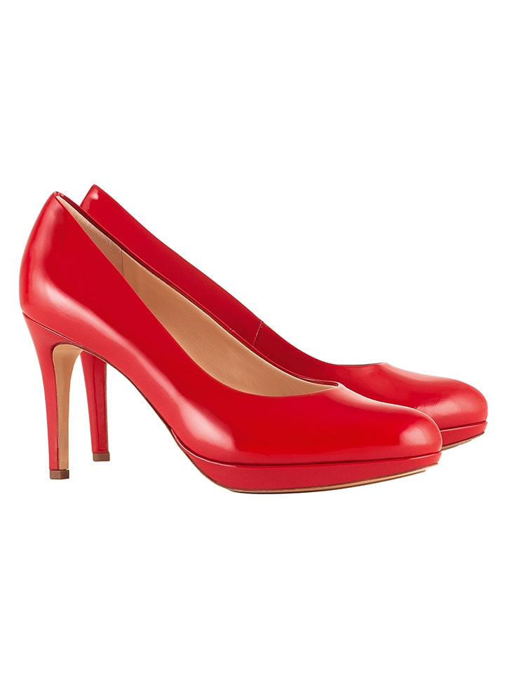 Högl Skórzane czółenka w kolorze czerwonym rozmiar: 41,5