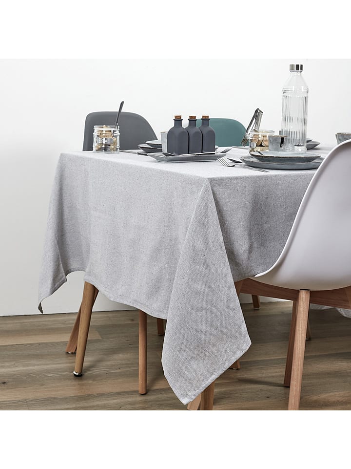 THE HOME DECO FACTORY Obrus w kolorze szarym - 250 x 140 cm rozmiar: onesize