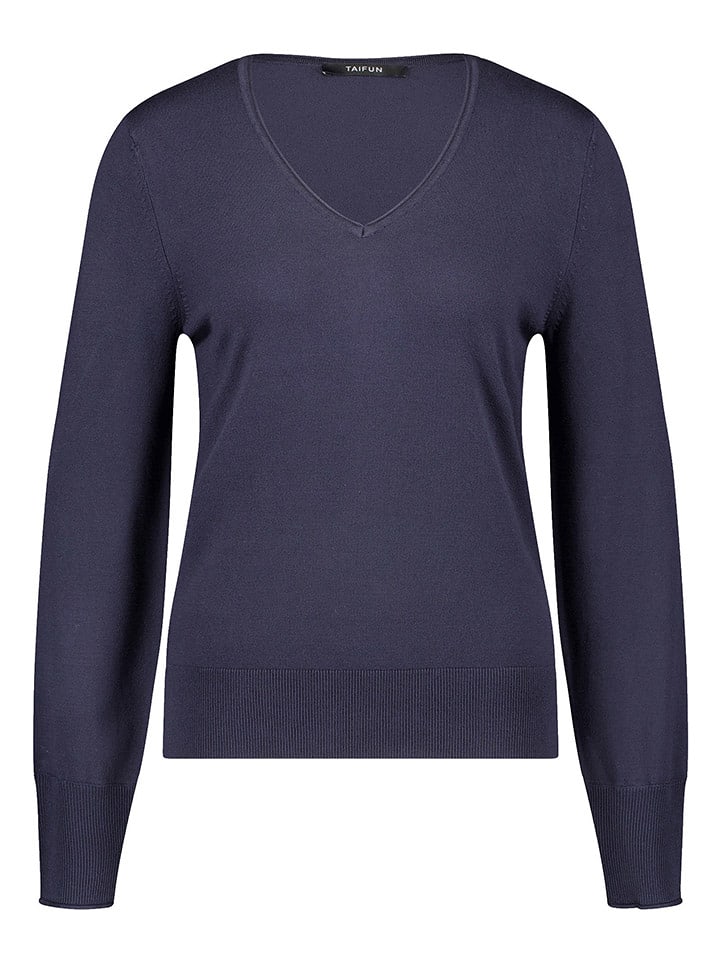 TAIFUN Sweter w kolorze granatowym rozmiar: 40