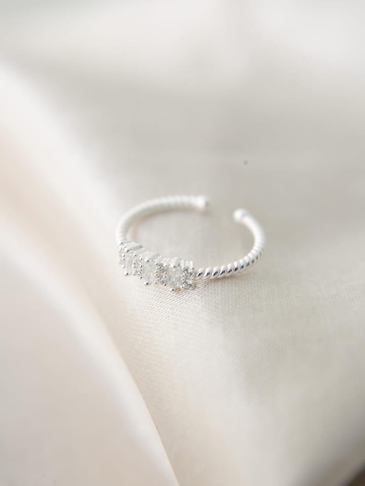 Lodie Silver Srebrny pierścionek z cyrkoniami rozmiar: onesize