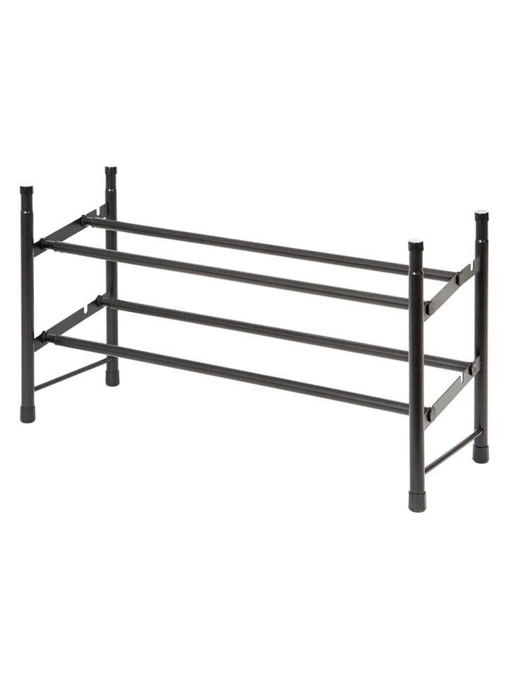 Compactor Regał w kolorze czarnym na buty - 62 x 35 x 23 cm rozmiar: onesize