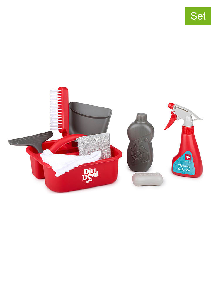 Dirt Devil 8-częściowy zestaw pomocy domowych w kolorze czerwono-szarym do zabawy - 4+ rozmiar: onesize