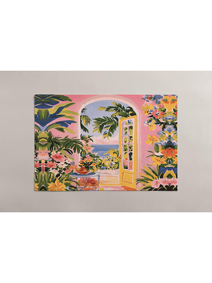 Madre Selva Wycieraczka "Haven" ze wzorem - 50 x 70 cm rozmiar: onesize