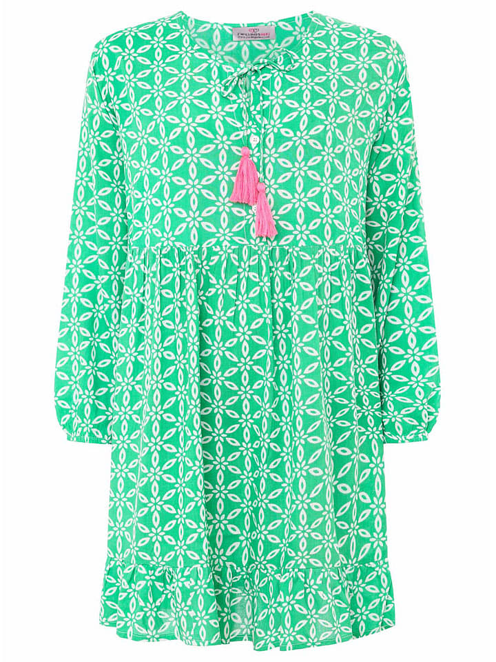 Zwillingsherz Sukienka "Stargazing" w kolorze zielonym rozmiar: L/XL