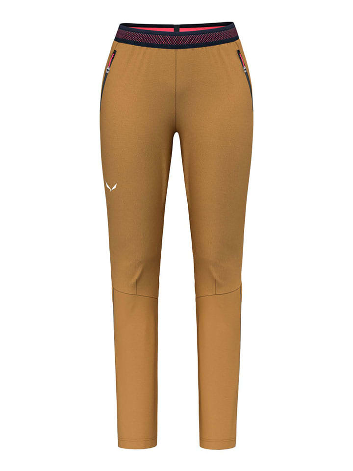 Salewa Spodnie funkcyjne "Pedroc 2" w kolorze jasnobrązowym rozmiar: 38