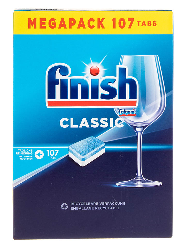 finish Tabletki (107 szt.) "Classic" do zmywarki - 1,76 kg rozmiar: onesize