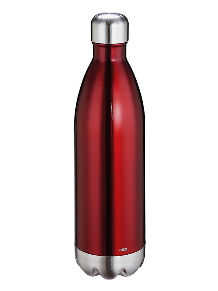 Cilio Butelka termiczna "Elegante" w kolorze czerwonym - 1 l rozmiar: onesize